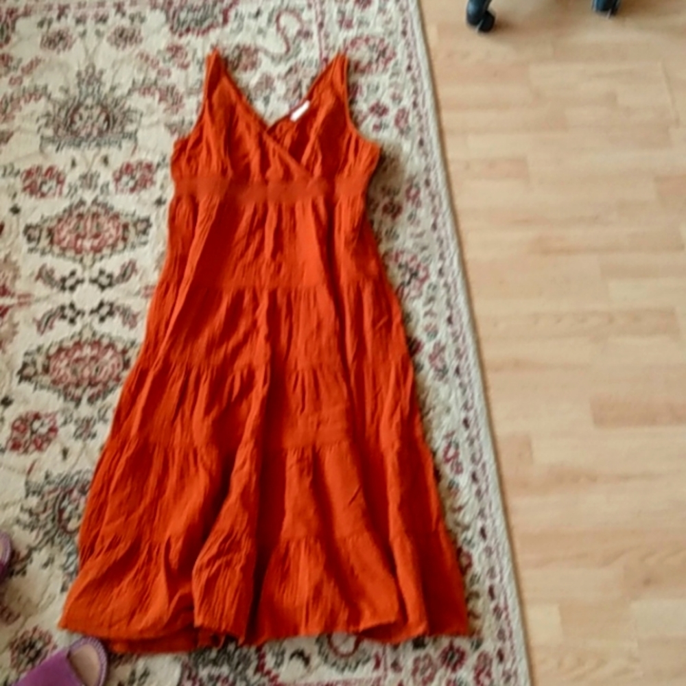 Burnt orange dress